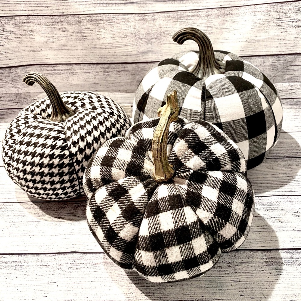 Buffalo and Houndstooth Pumpkins